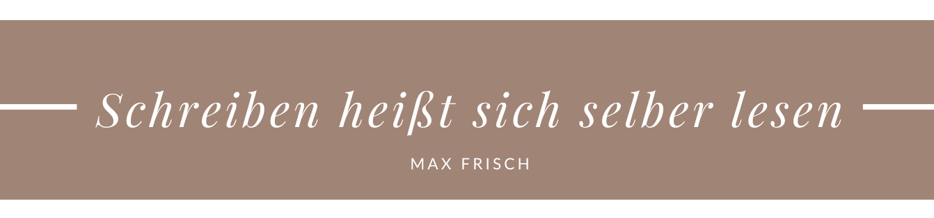 Schreiben heißt sich selber lesen